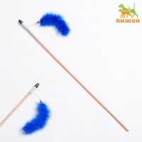 Дразнилка - удочка "Хвост" на деревянной палочке, микс цветов Дразнилка - удочка "Хвост" на деревянной палочке, микс цветов