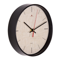 Часы настенные, интерьерные, бесшумные, d-19.5 см, черные Часы настенные, интерьерные, бесшумные, d-19.5 см, черные