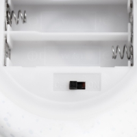 Ночник "Зеркальный шар любовь" LED RGB от батареек 2хАА хром 10х10х10см RISALUX