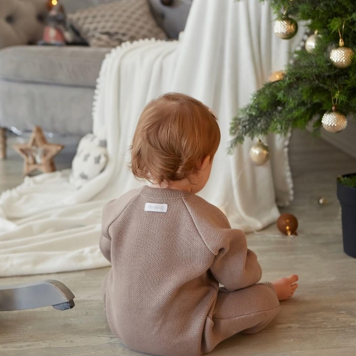 Комбинезон вязаный Крошка Я &laquo;Заяц&raquo;, рост 86-92 см