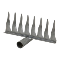 Грабли прямые, 8 витых зубцов, эмаль, тулейка 28 мм, без черенка Грабли прямые, 8 витых зубцов, эмаль, тулейка 28 мм, без черенка