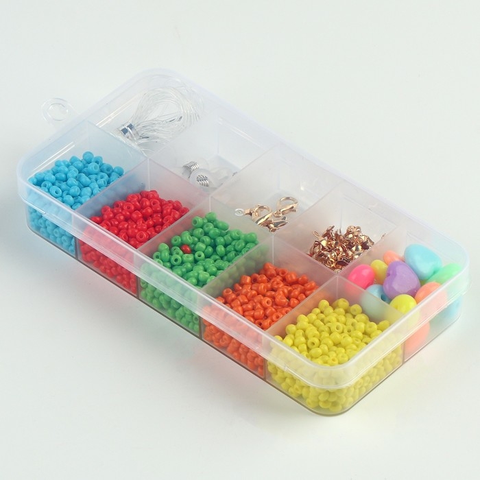 Набор для создания украшений «Бусины», набор 6 цветов, фурнитура, леска Набор для создания украшений «Бусины», набор 6 цветов, фурнитура, леска
