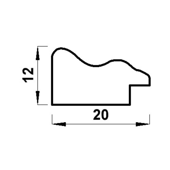 Фоторамка пластик "МИРАМ" 21х29,7 см, (A4) 641801 белый