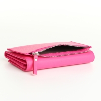 Кошелёк женский на магнитах, цвет розовый