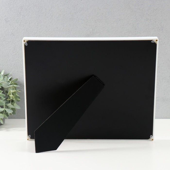 Фоторамка "Свадебная" пластик, 20х25 см, цв. белый