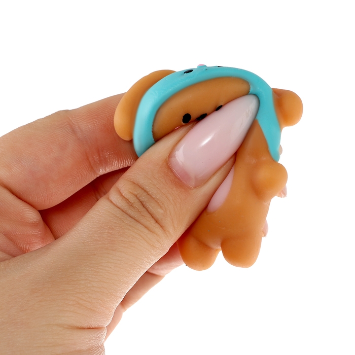 Сквиш антистресс мялка &laquo;Собачка&raquo;, в шапочке