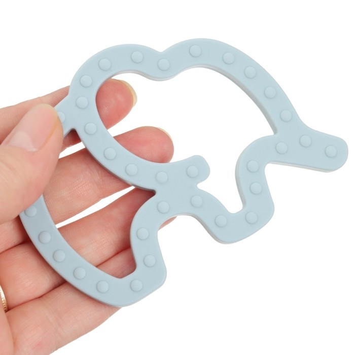 Прорезыватель силиконовый «Слоник», цвет синий, Mum&Baby Прорезыватель силиконовый «Слоник», цвет синий, Mum&Baby
