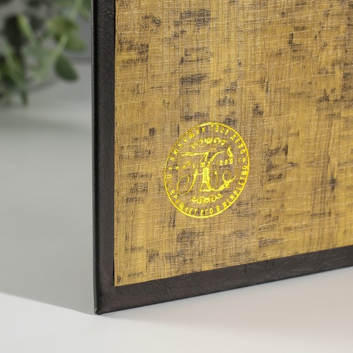 Сейф-книга дерево кожзам "Для прироста финансов" 3D тиснение 21х13х5 см