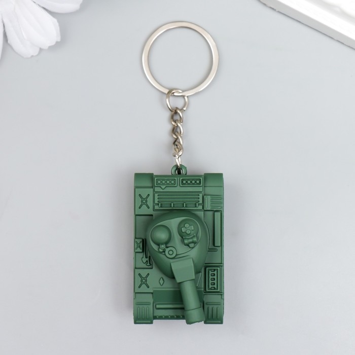 Фонарик свет, звук "Танк" 2,8х5,1х2,9 см