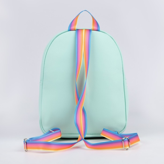 Рюкзак детский для девочки текстильный &laquo;Единорог и цветы&raquo;, 27х23х10 см