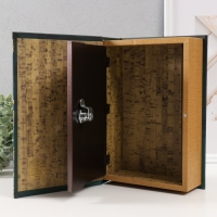 Сейф-книга дерево кожзам "Золотой павлин" тиснение, под металл 27х18х7 см Сейф-книга дерево кожзам "Золотой павлин" тиснение, под металл 27х18х7 см