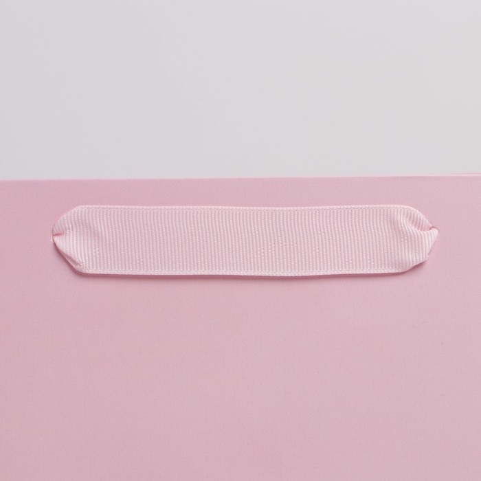 Пакет подарочный ламинированный, упаковка, &laquo;Розовый&raquo;, L 31 х 40 х 11.5 см