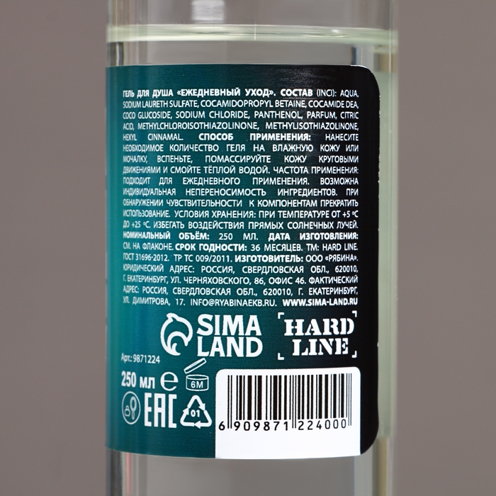 Гель для душа &laquo;Новых побед в Новом Году!&raquo;, 250 мл, аромат мужского парфюма, ЧИСТОЕ СЧАСТЬЕ