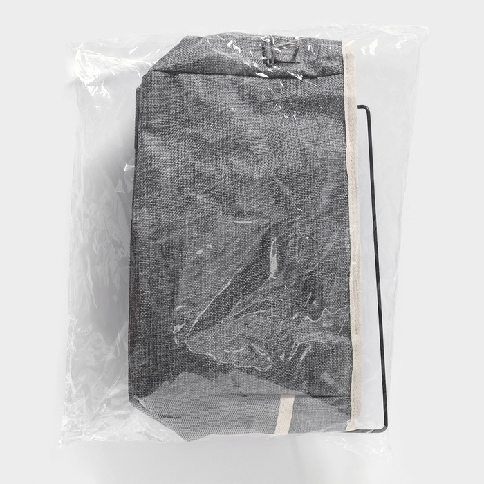 Органайзер подвесной с карманами Доляна My Basket, 4 отделения, 30×10×20 см, цвет серый Органайзер подвесной с карманами Доляна My Basket, 4 отделения, 30×10×20 см, цвет серый