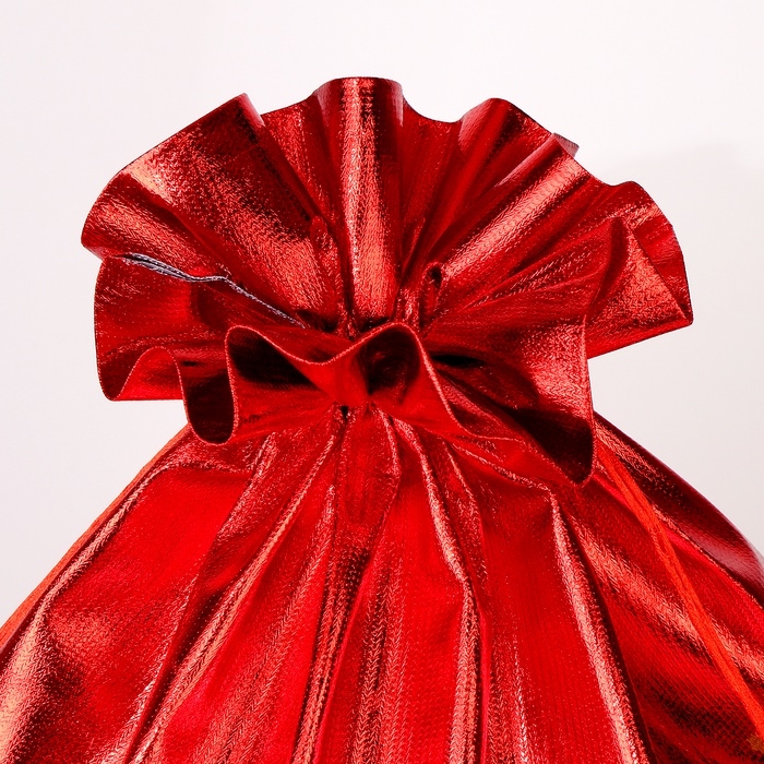 Подарочный мешок Деда Мороза &laquo;Елка с подарками&raquo;, красный, 60 х 40см