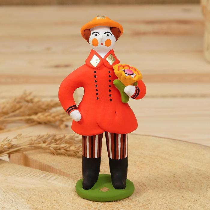 Дымковская игрушка &laquo;Мужик с подарком&raquo;, микс