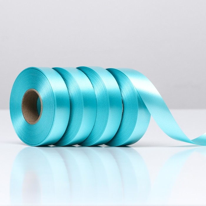 Лента для декора и подарков, ментол 2 см х 45 м Лента для декора и подарков, ментол 2 см х 45 м