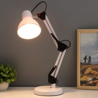 Настольная лампа "Юника" Е27 40Вт белый 14,5х14,5х53 см RISALUX