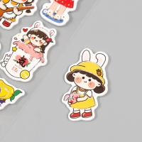 Наклейки для творчества бумага "Няша" 15х30 см Наклейки для творчества бумага "Няша" 15х30 см