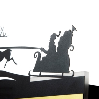 Бра "Санта" LED 4000К 12Вт черный 38х20х4см