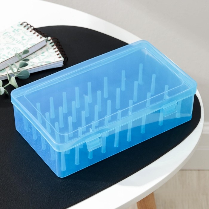 Органайзер для хранения ниток, 42 отделения, 23,5×13,5×6,5 см, цвет МИКС Органайзер для хранения ниток, 42 отделения, 23,5×13,5×6,5 см, цвет МИКС