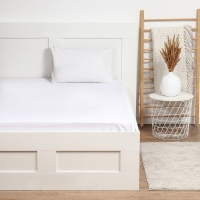 Простыня Этель 200*215 см, цв.молочный 100% хлопок, поплин, 125 г/м2 Простыня Этель 200*215 см, цв.молочный 100% хлопок, поплин, 125 г/м2