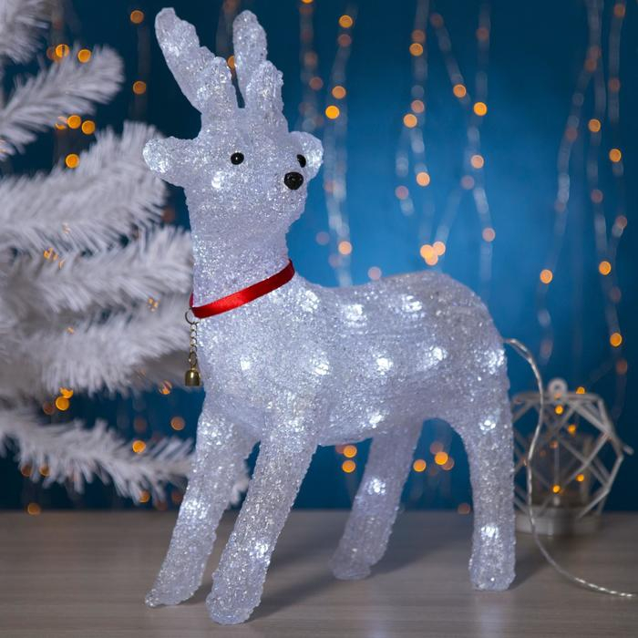 Светодиодная фигура &laquo;Оленёнок&raquo; 25 &times; 30 &times; 6 см, акрил, 220 В, свечение белое