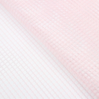Сетка флористическая, "Клетка", 50см х 4,5м, розовый