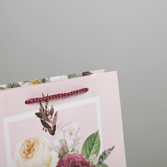 Пакет подарочный ламинированный, упаковка, Love, ML 21 х 25 х 8 см