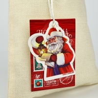 Мешок подарочный &laquo;Новогодняя почта&raquo;, 20 х 30 см , Новый год