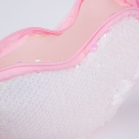 Сумка детская для девочки, с пайетками, сердце, 17 х 15 х 1 см, цвет розовый Сумка детская для девочки, с пайетками, сердце, 17 х 15 х 1 см, цвет розовый