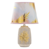 Настольная лампа "Монстера" E14 40Вт золото 20х20х30 см RISALUX