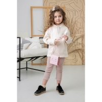 Сумка детская для девочки "Кошечка", на клапане, цвет розовый