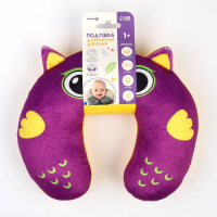 Подушка дорожная детская для путешествий &laquo;Совушка&raquo;, рогалик, Крошка Я