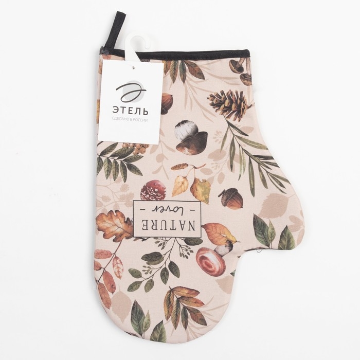 Варежка-прихватка Варежка-прихватка "Nature forest" 20х28см,саржа, 100% хлопок, ватин 250г/м2