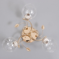 Люстра "Алеста" 3х60Вт Е27 Золото 52х52х23см Люстра "Алеста" 3х60Вт Е27 Золото 52х52х23см