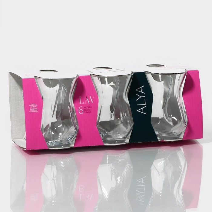 Набор стеклянных стаканов армуду Alya, 165 мл, 6,1&times;9,5 см, 6 шт