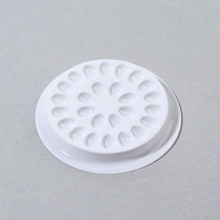 Палетка (лунка) для смешивания клея, набор - 40 шт, 4,8 &times; 0,5 см, цвет белый