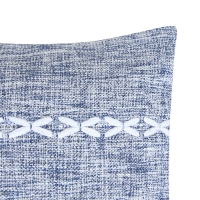 Наволочка декоративная Этель Косичка цвет синий,45х45 см полиэстер