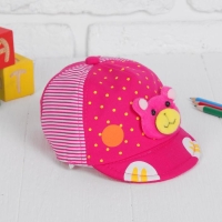 Кепка детская «Мишка», р-р. 52-54 см, цвета МИКС Кепка детская «Мишка», р-р. 52-54 см, цвета МИКС