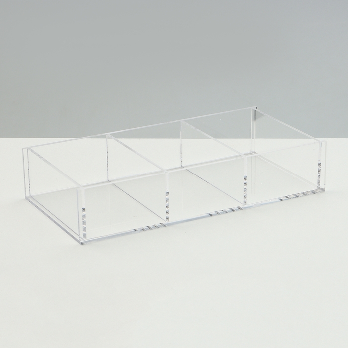 Подставка для презентации, 3 ячейки, 20,3×10,2×3,8 см, оргстекло 2 мм, В ЗАЩИТНОЙ ПЛЁНКЕ Подставка для презентации, 3 ячейки, 20,3×10,2×3,8 см, оргстекло 2 мм, В ЗАЩИТНОЙ ПЛЁНКЕ