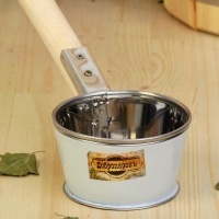 Ковш-черпак для бани из нержавеющей стали, 0.35л, 60 см, с деревянной ручкой, "Добропаровъ" Ковш-черпак для бани из нержавеющей стали, 0.35л, 60 см, с деревянной ручкой, "Добропаровъ"