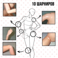 Кукла-модель шарнирная &laquo;Высокая мода&raquo;, красный стиль