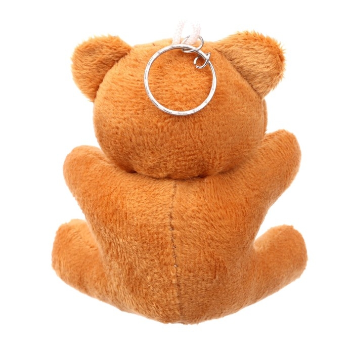 Мягкая ирушка &laquo;Мишка в клеточку&raquo;, на брелоке, цвет МИКС