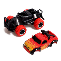 Джип радиоуправляемый «Граффити», работает от батареек, цвет красный Джип радиоуправляемый «Граффити», работает от батареек, цвет красный