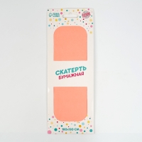 Скатерть бумажная 180*130 24гр оранжевый неон