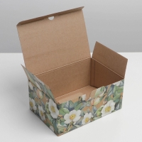 Коробка‒пенал, упаковка подарочная, «Цветы», 22 х 15 х 10 см Коробка‒пенал, упаковка подарочная, «Цветы», 22 х 15 х 10 см