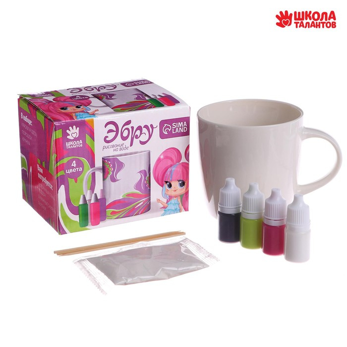 Рисование на воде: эбру &laquo;Создай свою кружку&raquo;