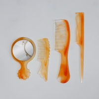 Набор парикмахерский, 4 предмета, цвет &laquo;янтарный&raquo;