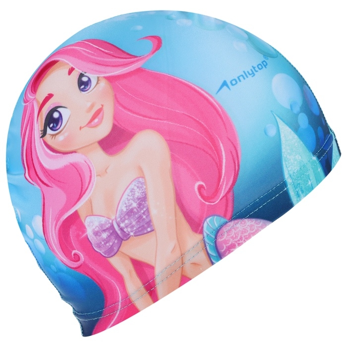 Набор для плавания детский ONLYTOP Swim &laquo;Русалка&raquo;: очки, шапочка, обхват 46-52 см